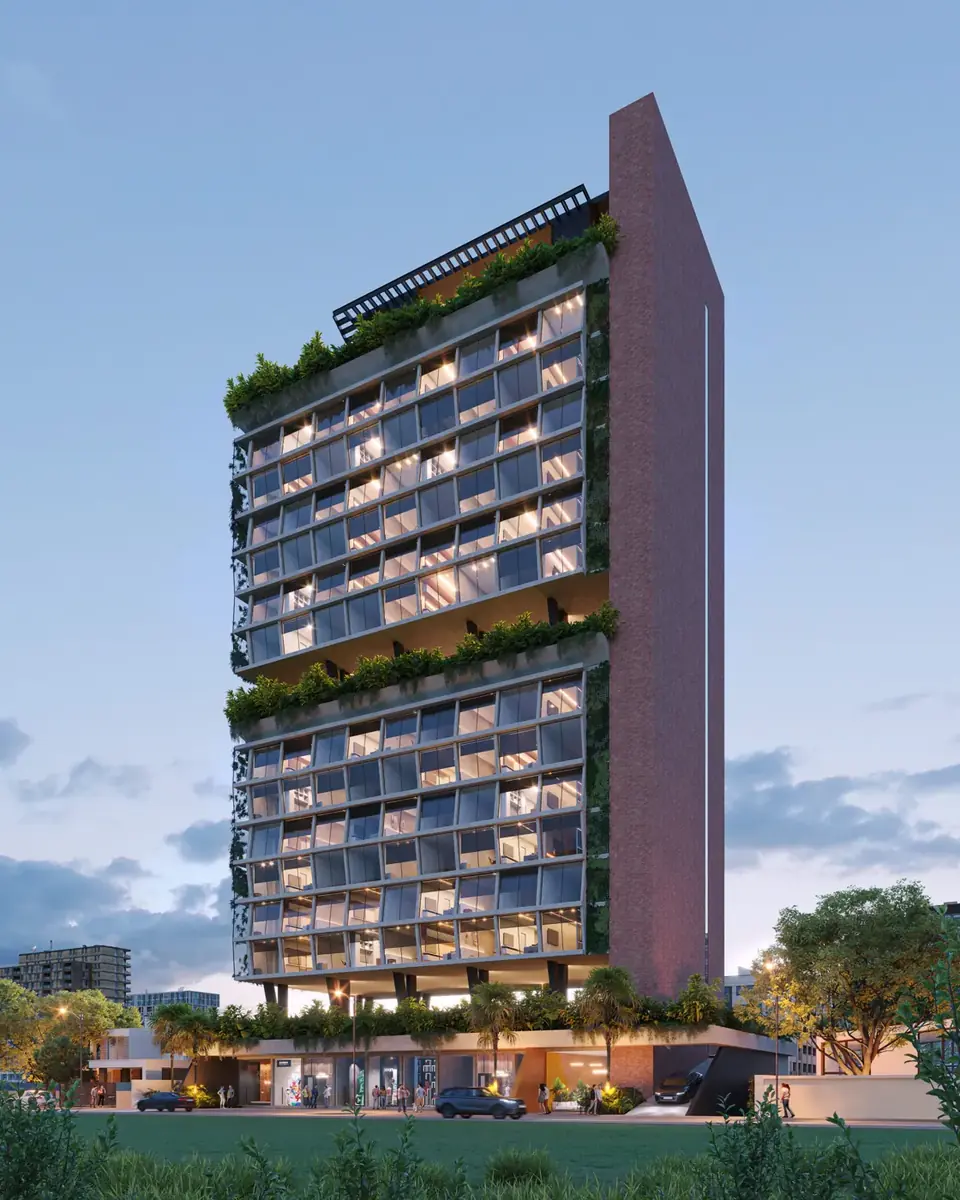 Burj Lavie: fachada