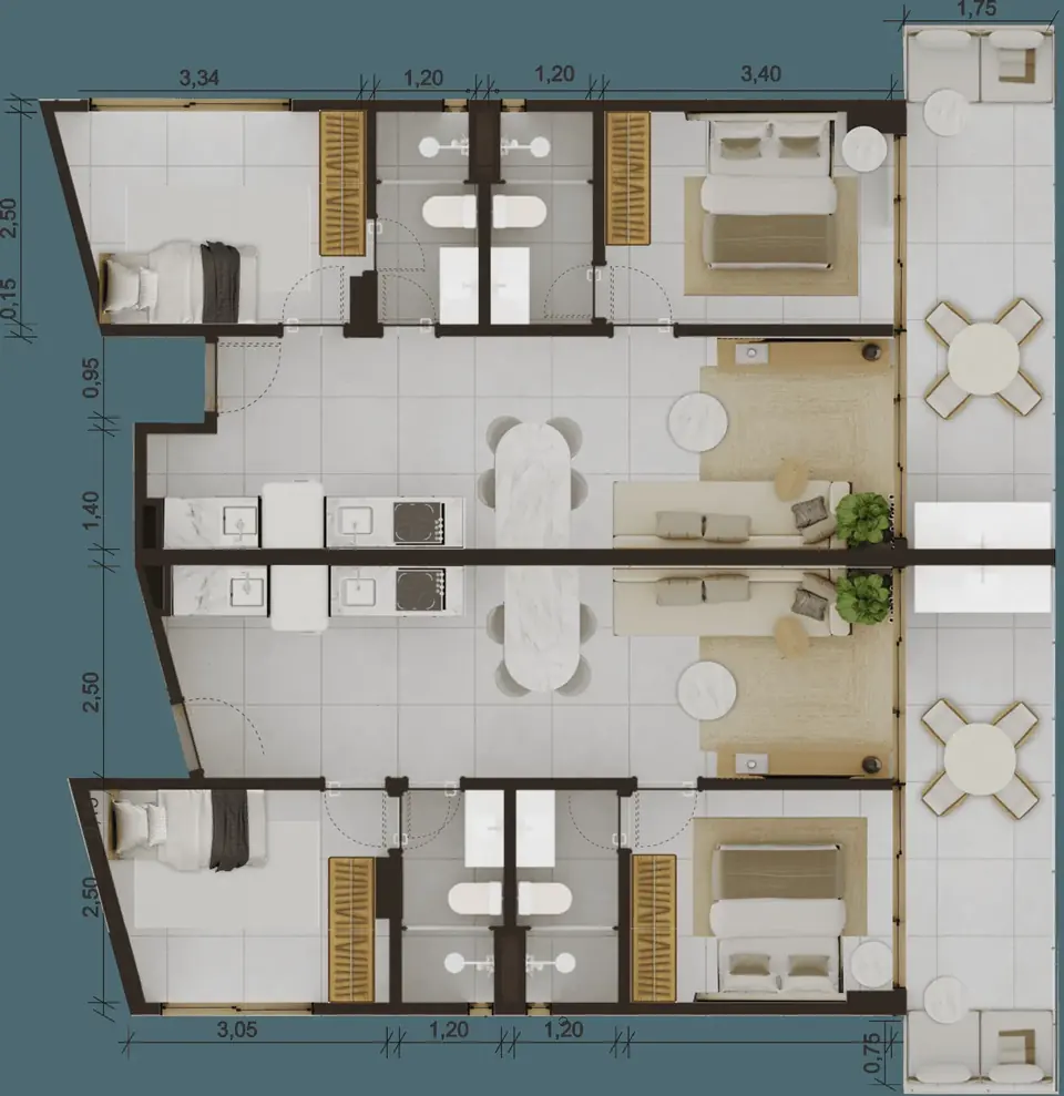 Caribe Urban Design: planta
