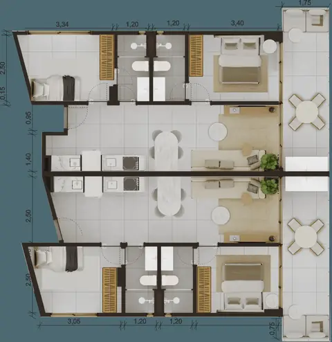 Caribe Urban Design: planta