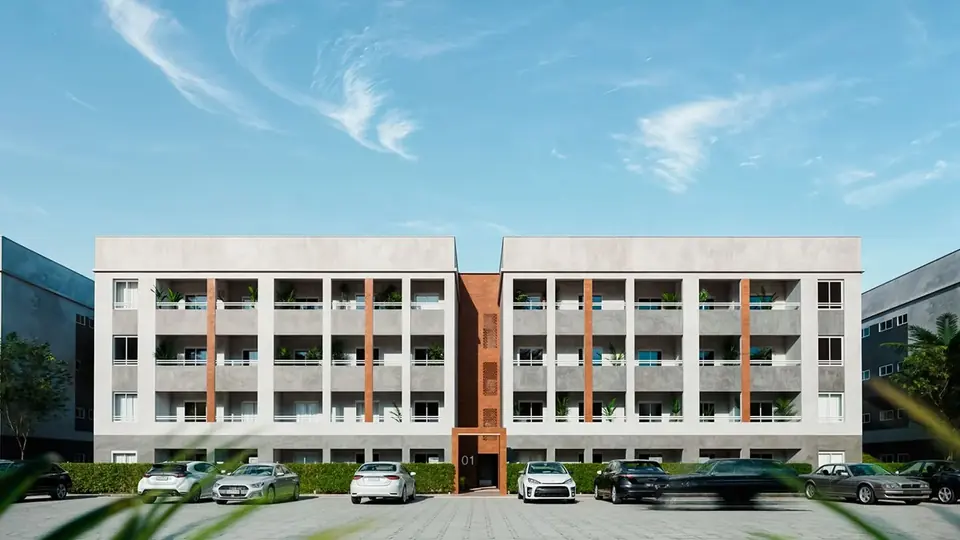 Cidade das Flores: fachada