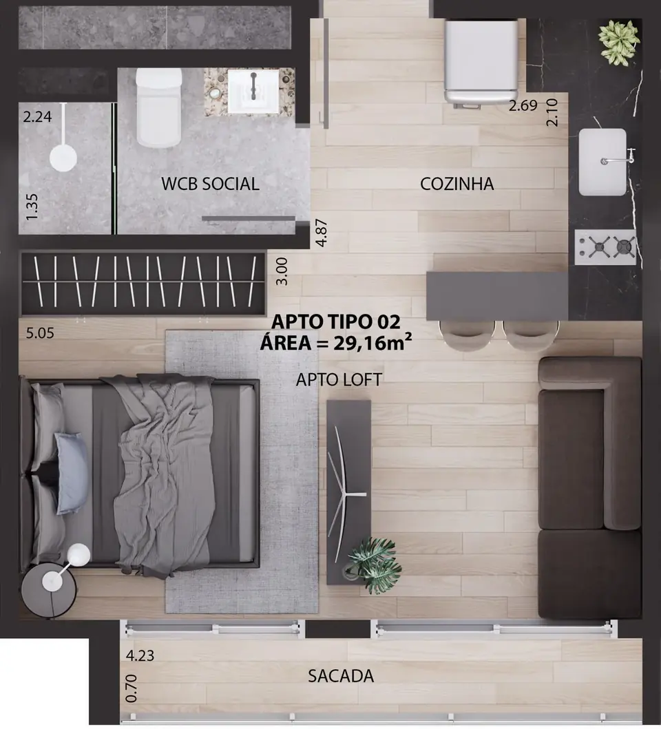Compact Time: planta