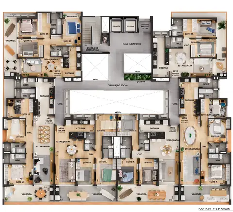 Residencial Costero: planta