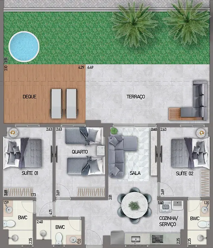 CSQ Bela Formosa: planta