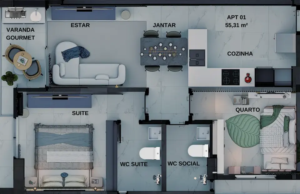 Residencial Obadias: planta